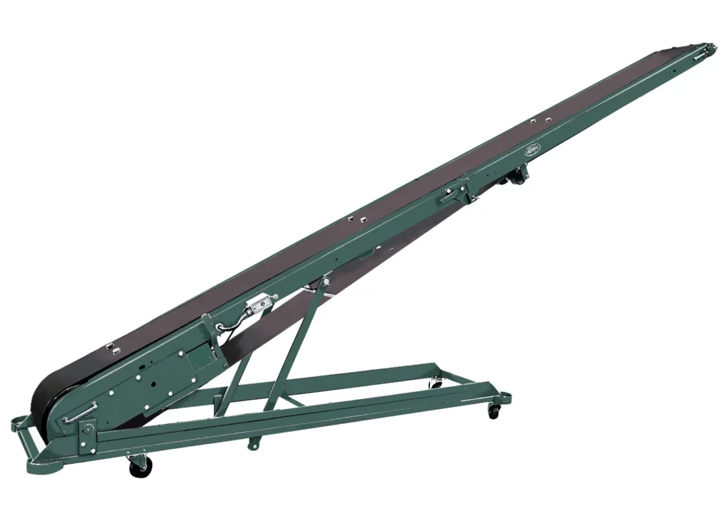 Portable conveyor, Hytrol stock image