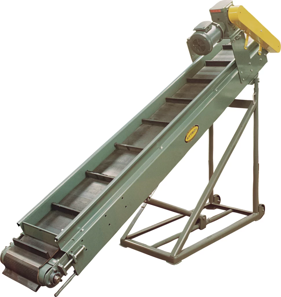 Portable conveyor, Hytrol stock image